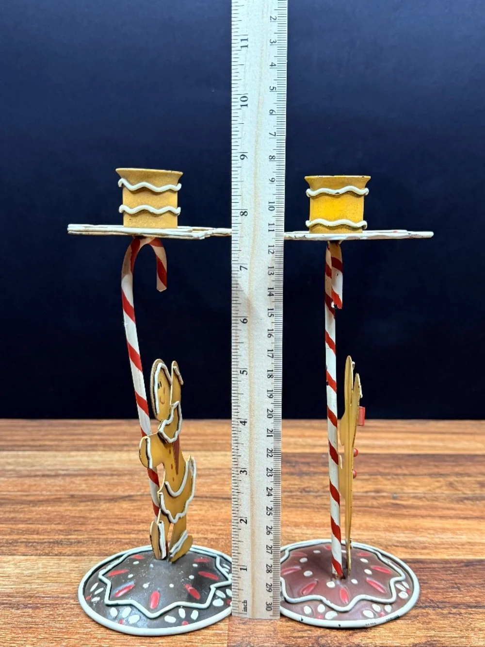 Gingerbread Candle Holders and Gingerbread “Holiday Kitchen” Sign